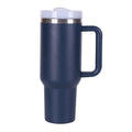 1pc V2 40oz large capacity Tumbler With Handle And Straw Lid, Insulated Reusable Stainless Steel Water Bottles Travel Mug Coffee Cup car cup water cup For Men Women Outdoor Camping Driving, Gift - Ballimart