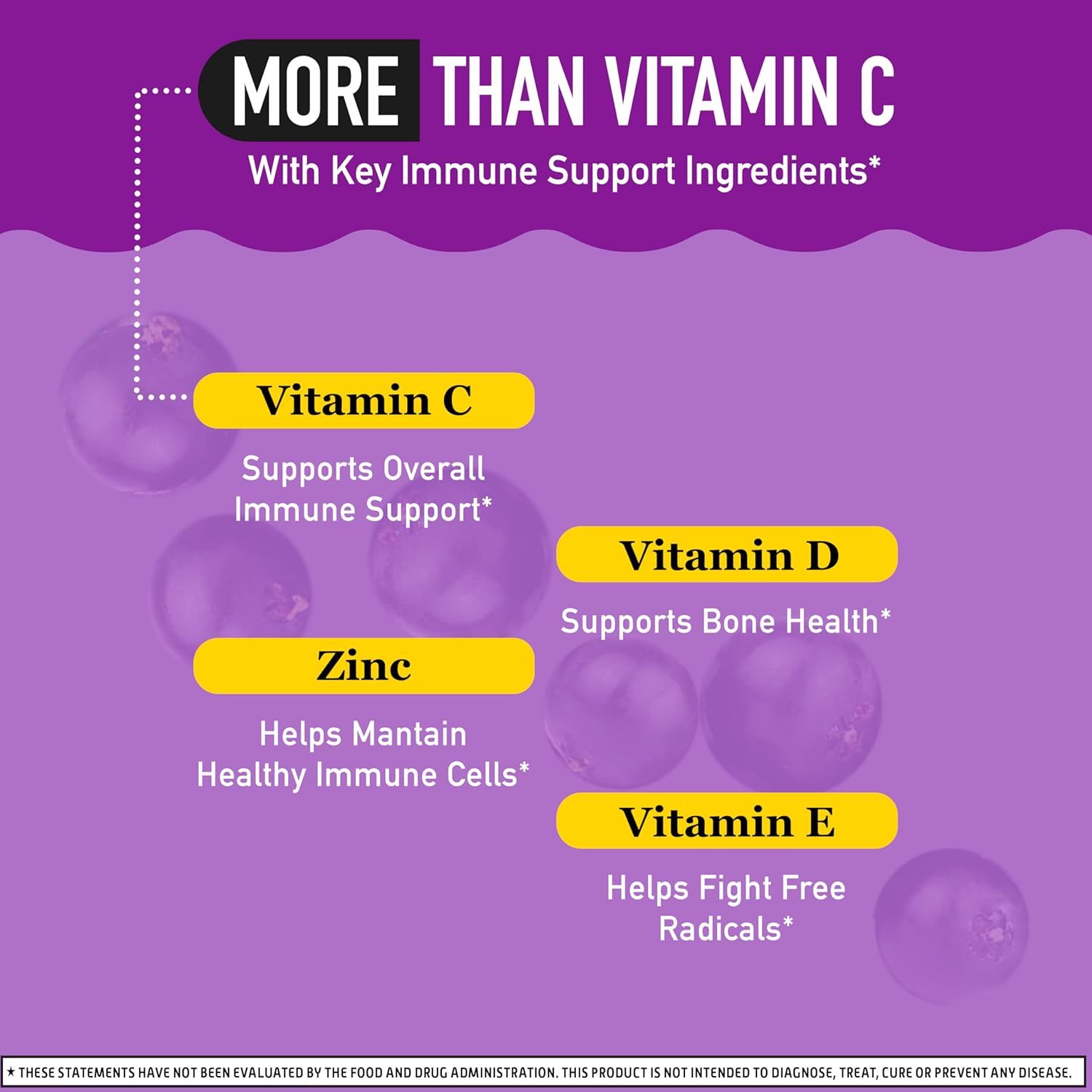 Airborne Elderberry + Zinc & Vitamin C Gummies – Daily Immune Support for Adults & Kids