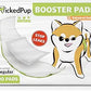 WICKEDPUP Dog Diaper Liners Booster Pads – 100ct Disposable Inserts for Male & Female Dogs | Extra Absorbent & Leak-Proof