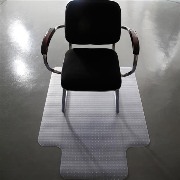 90 x 120 x 0.22cm PVC Home-use Protective Mat Chair Pad with Nail for Floor Chair Transparent - Ballimart