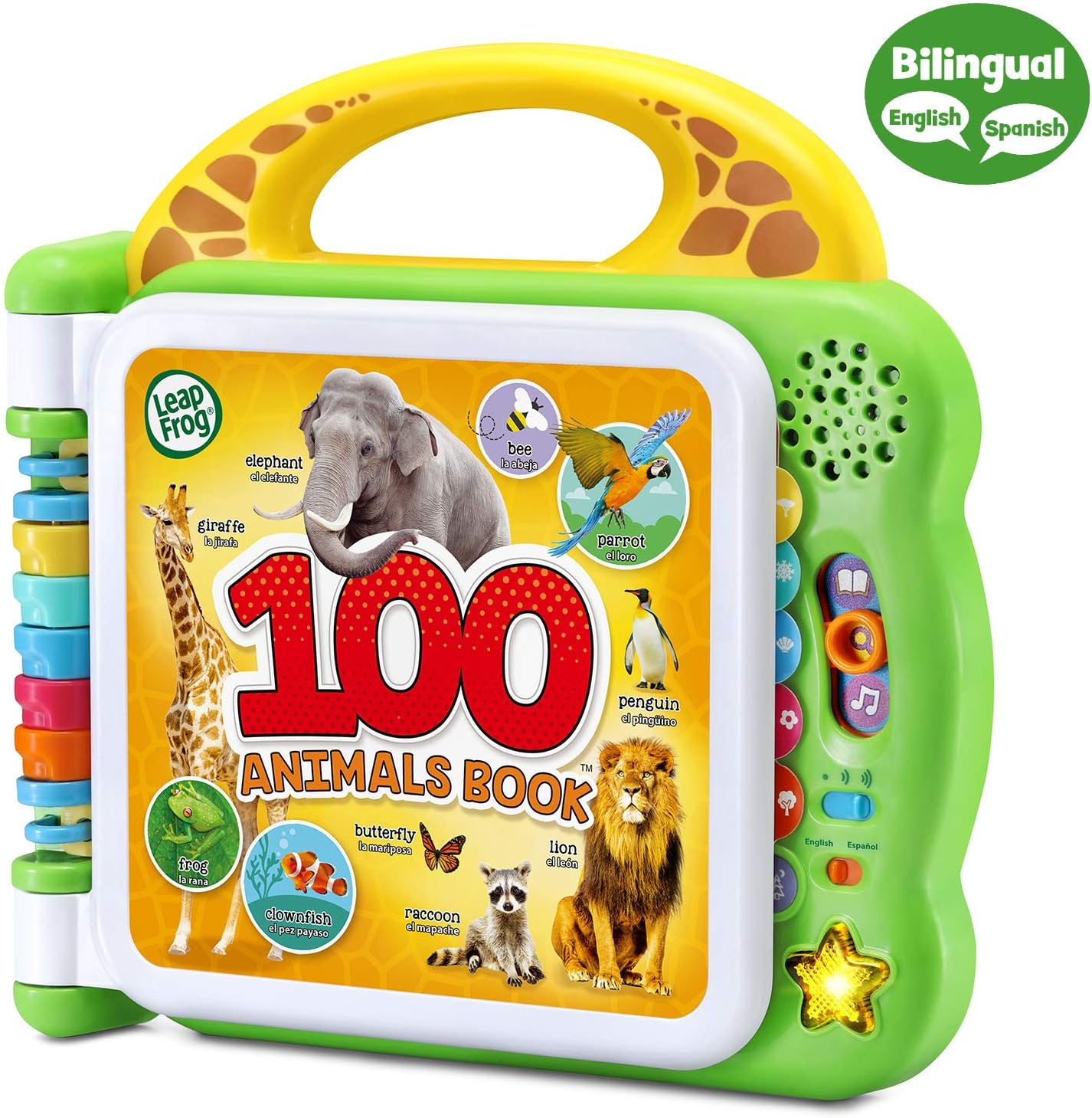 LeapFrog Scout and Violet 100 Words Book – Interactive Bilingual Animal Learning Book for Kids Ages 18+ Months (Purple) - Ballimart