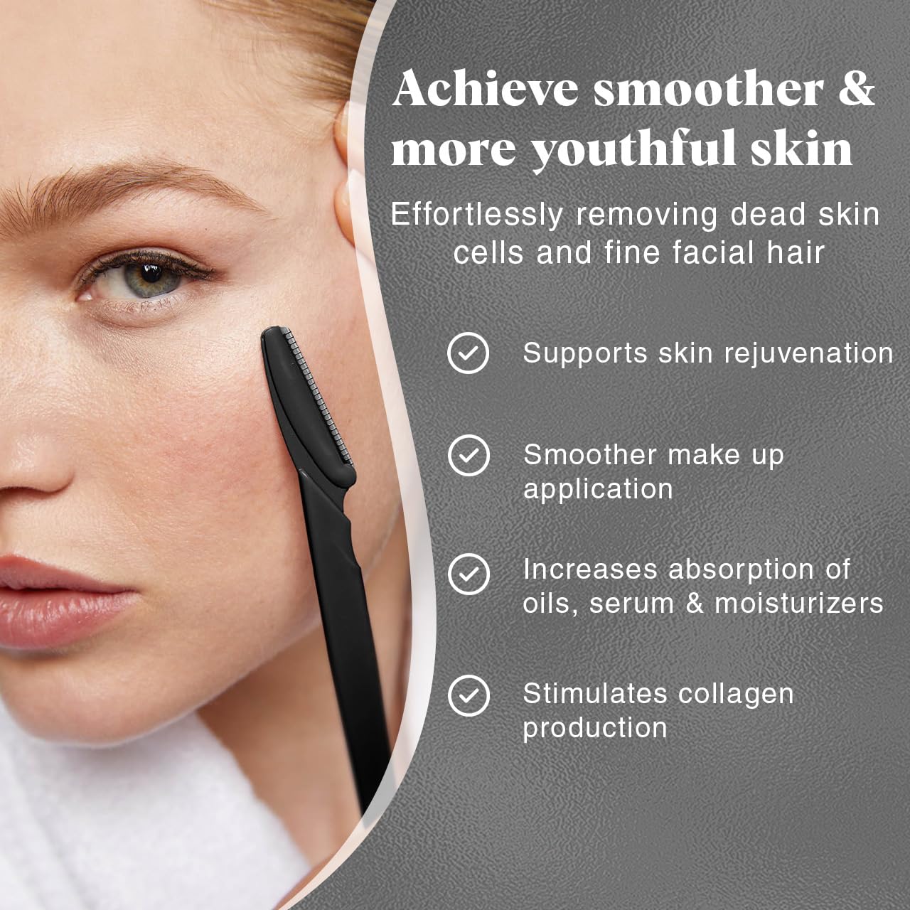 Kitsch Dermaplaning Tool - 12pc Face Razor Set for Women & Men | Facial Hair Removal, Eyebrow Trimmer, Exfoliating Dermaplane Razors for Smoother Skin - Ballimart