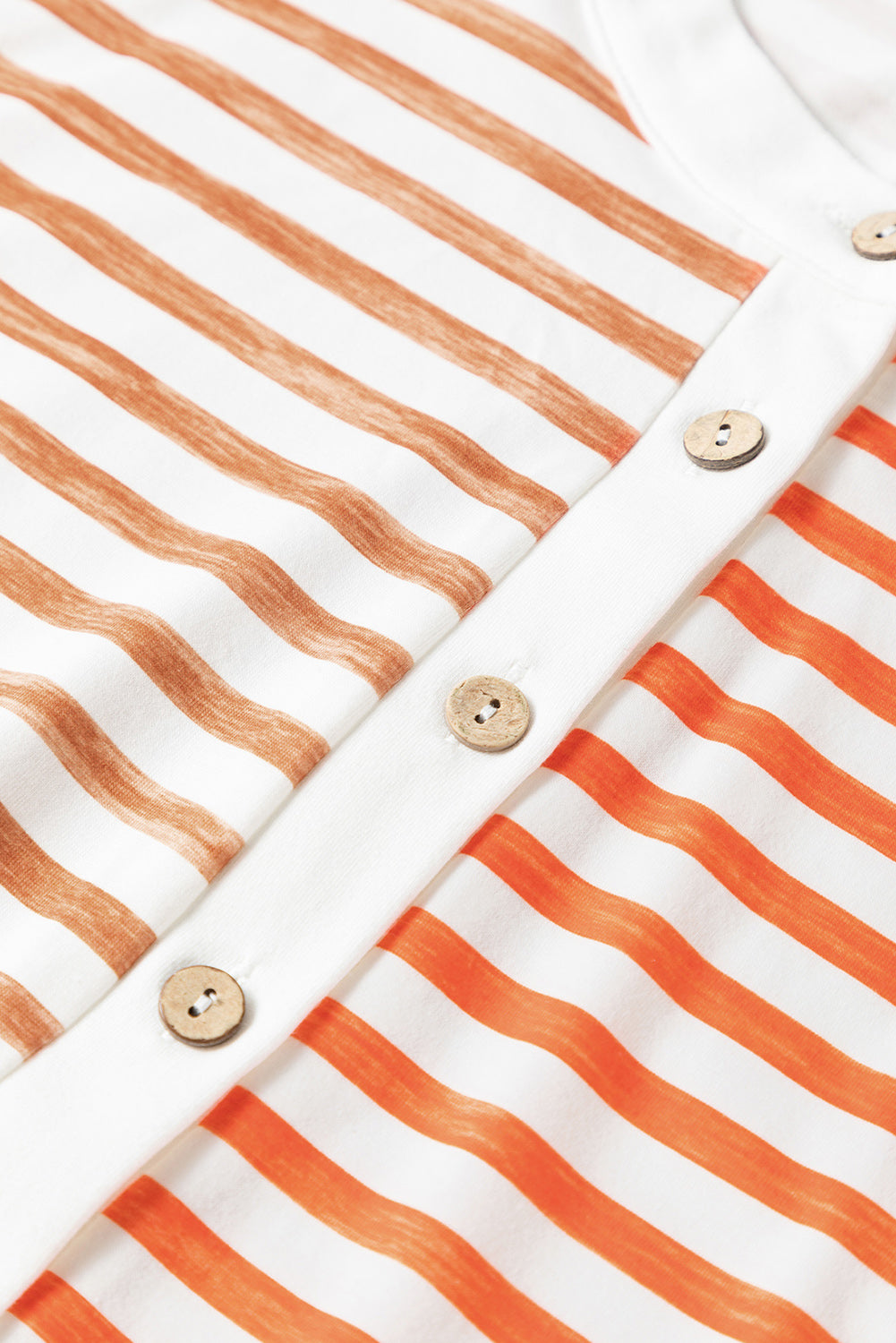 Orange Stripe Oversized Buttoned Front Sleeveless Wide Leg Jumpsuit - Ballimart