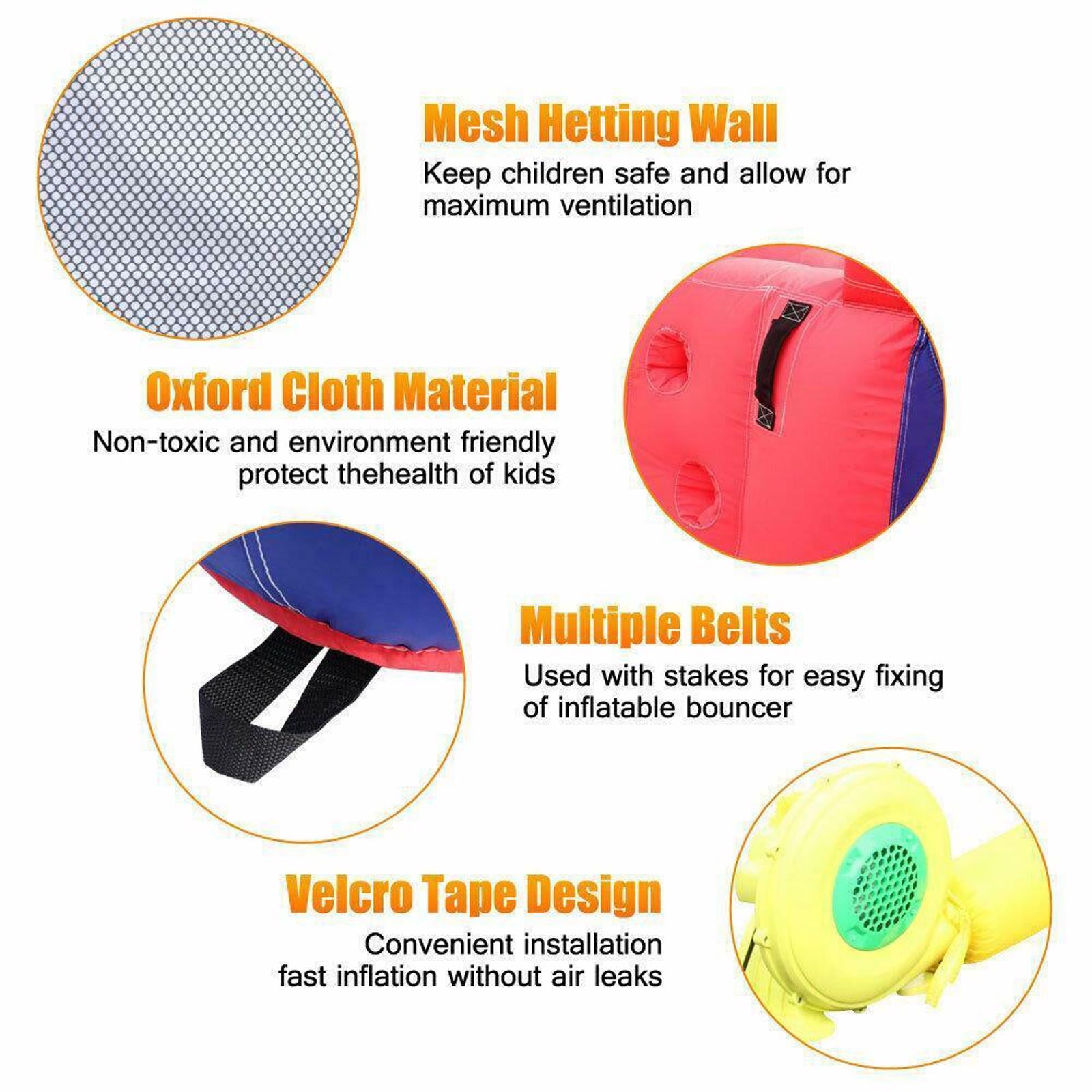 Inflatable Castle 420D Oxford Cloth Scraper Surface - Ballimart