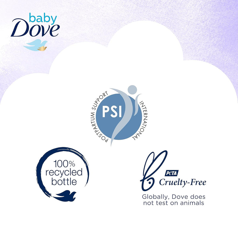 Baby Dove Calming Moisture Hypoallergenic Baby Wash with Chamomile – Tear-Free, Gentle Baby Bath for Soft, Nourished Skin – 13 oz.