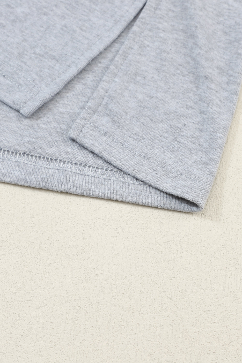 Gray Colorblock Striped Bishop Sleeve Top - Ballimart