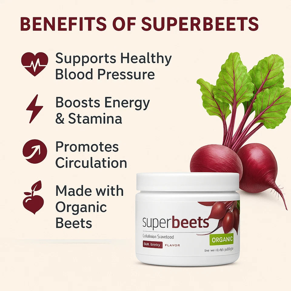 HumanN SuperBeets Nitric Oxide Boosting Beet Root Powder – Black Cherry Flavor (5.3 oz)