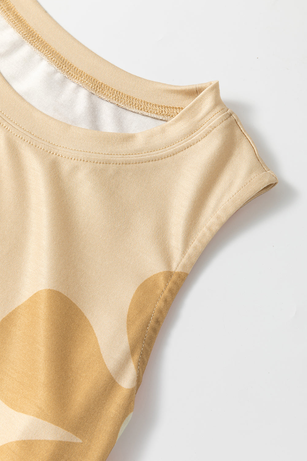 Apricot Daisy Flower Print Tank Dress - Ballimart