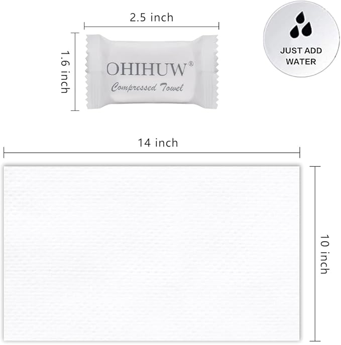 Magic Compressed Towels – Thicker, Reusable Washcloths | Portable Coin Tissues for Travel, Camping, Hiking, Sports & Beauty (30 Pack)