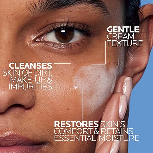 La Roche-Posay Toleriane Hydrating Gentle Face Cleanser | Daily Facial Cleanser for Normal to Dry Skin | Niacinamide &amp; Ceramides