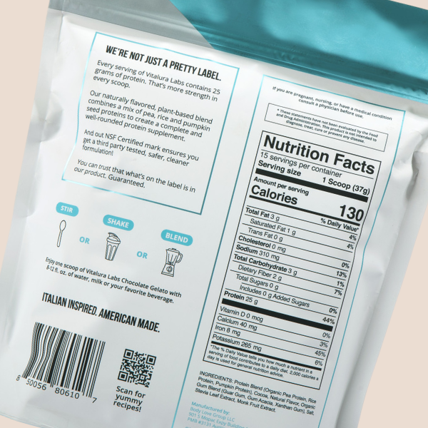 Vitalura Labs Protein Powder – Premium Performance Nutrition, 25g Protein Per Serving, NSF Certified