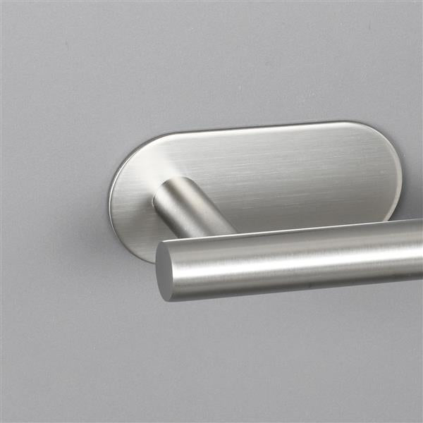 Stainless Steel Toilet Paper Holder Adhensive Tissue Paper Roll Holder for Bathroom Nickel - Ballimart