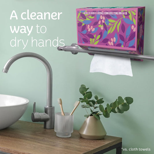 Kleenex Expressions Disposable Paper Hand Towels - 6 Boxes | Cloth-Like Feel & Fragrance-Free - Ballimart