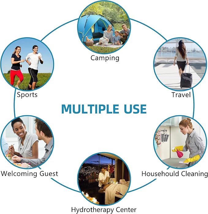 Magic Compressed Towels – Thicker, Reusable Washcloths | Portable Coin Tissues for Travel, Camping, Hiking, Sports & Beauty (30 Pack)