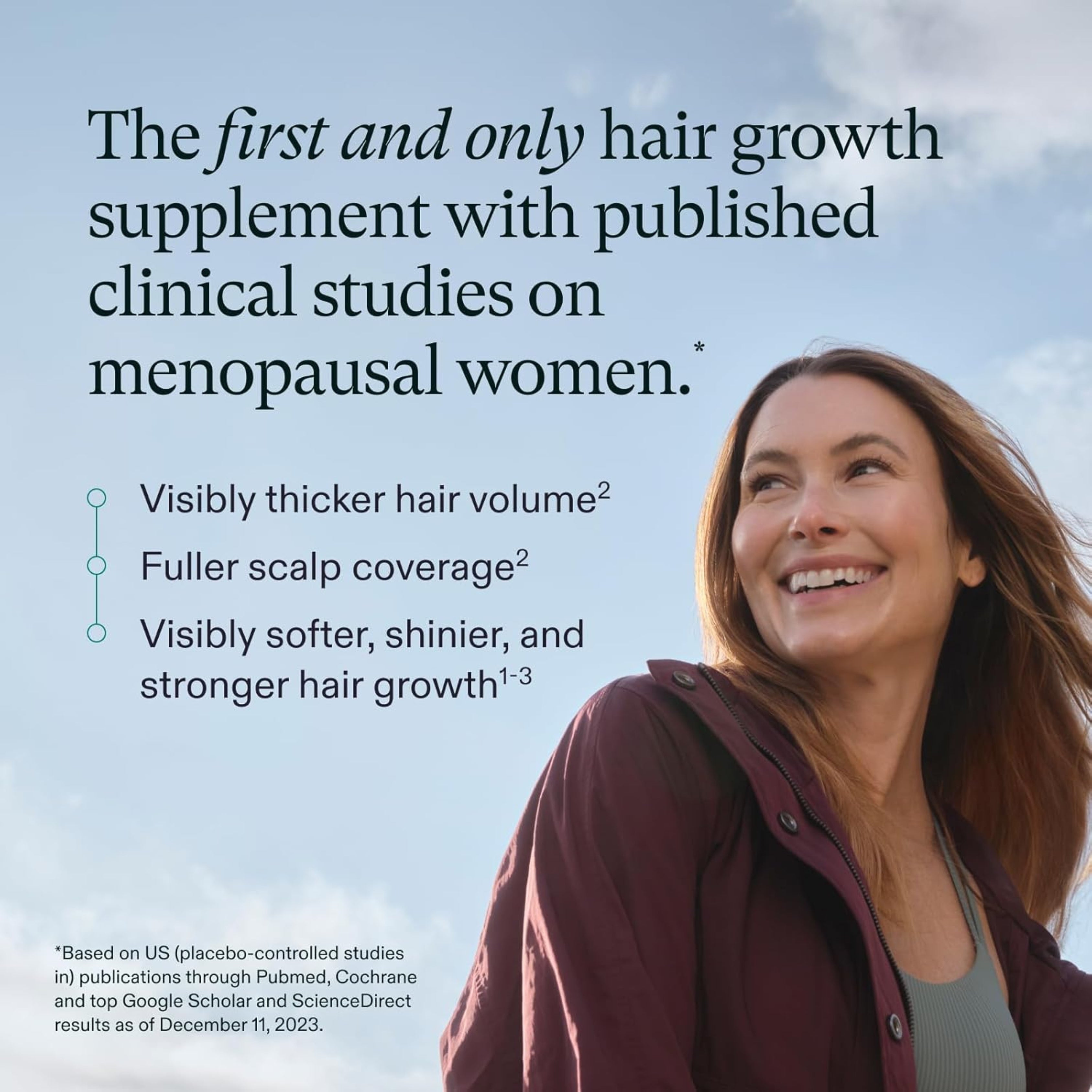 Nutrafol Women’s Balance Hair Growth Supplements | Ages 45+ | Clinically Proven for Thicker, Fuller Hair & Scalp Coverage in 3–6 Months | 1 Month Supply Refill Pouch