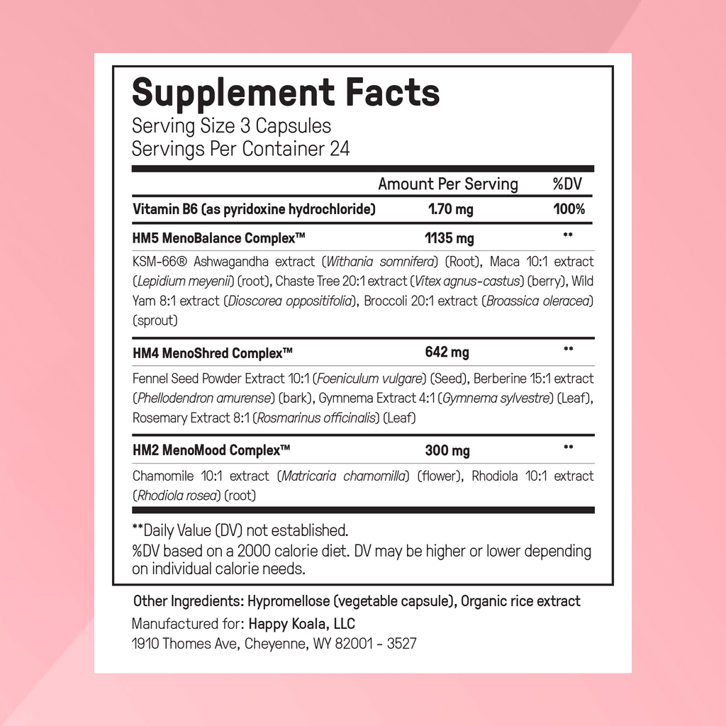 Happy Mammoth Hormone Harmony – 72 Capsules | Natural Hormone Balance for Women