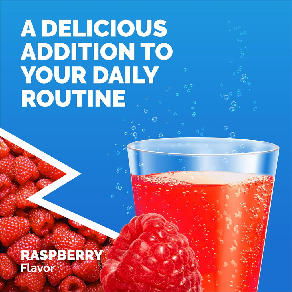 Emergen-C Immune+ Triple Action Powder – 1000mg Vitamin C, B Vitamins, BetaVia® & Antioxidants – Raspberry Flavor – 30 Packets