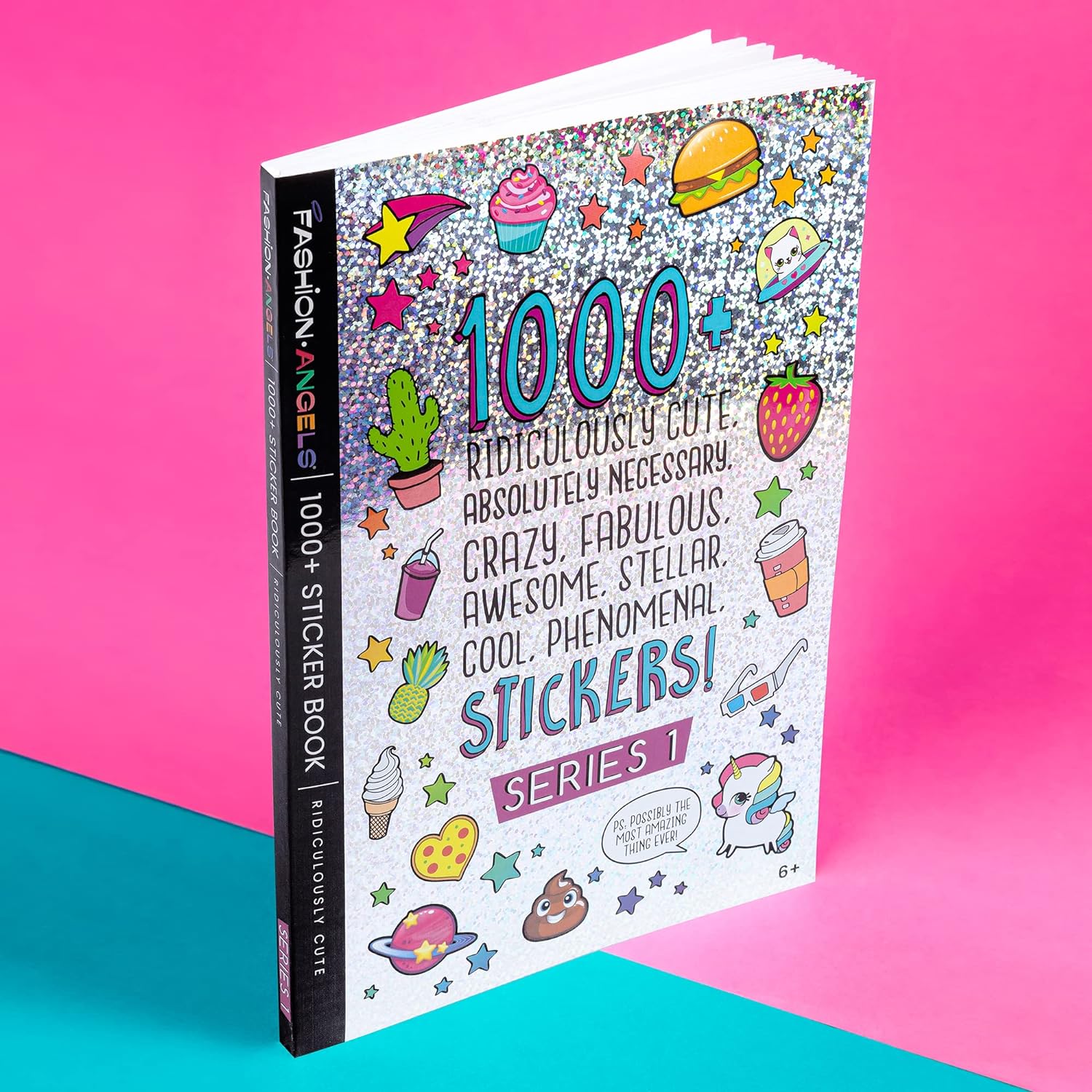 Fashion Angels 1000+ Ridiculously Cute Stickers – 40-Page Fun Sticker Book for Kids, Scrapbooking, Planners, Rewards & Gifts, Ages 6+