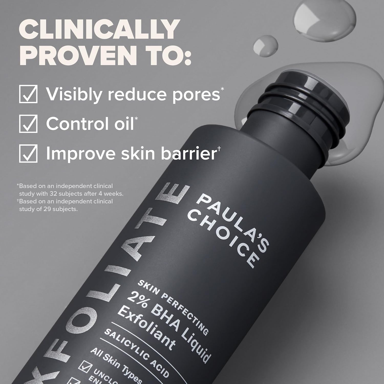 Paula's Choice SKIN PERFECTING 2% BHA Liquid Exfoliant - Clear Pores, Fight Wrinkles, & Smooth Skin - Ballimart