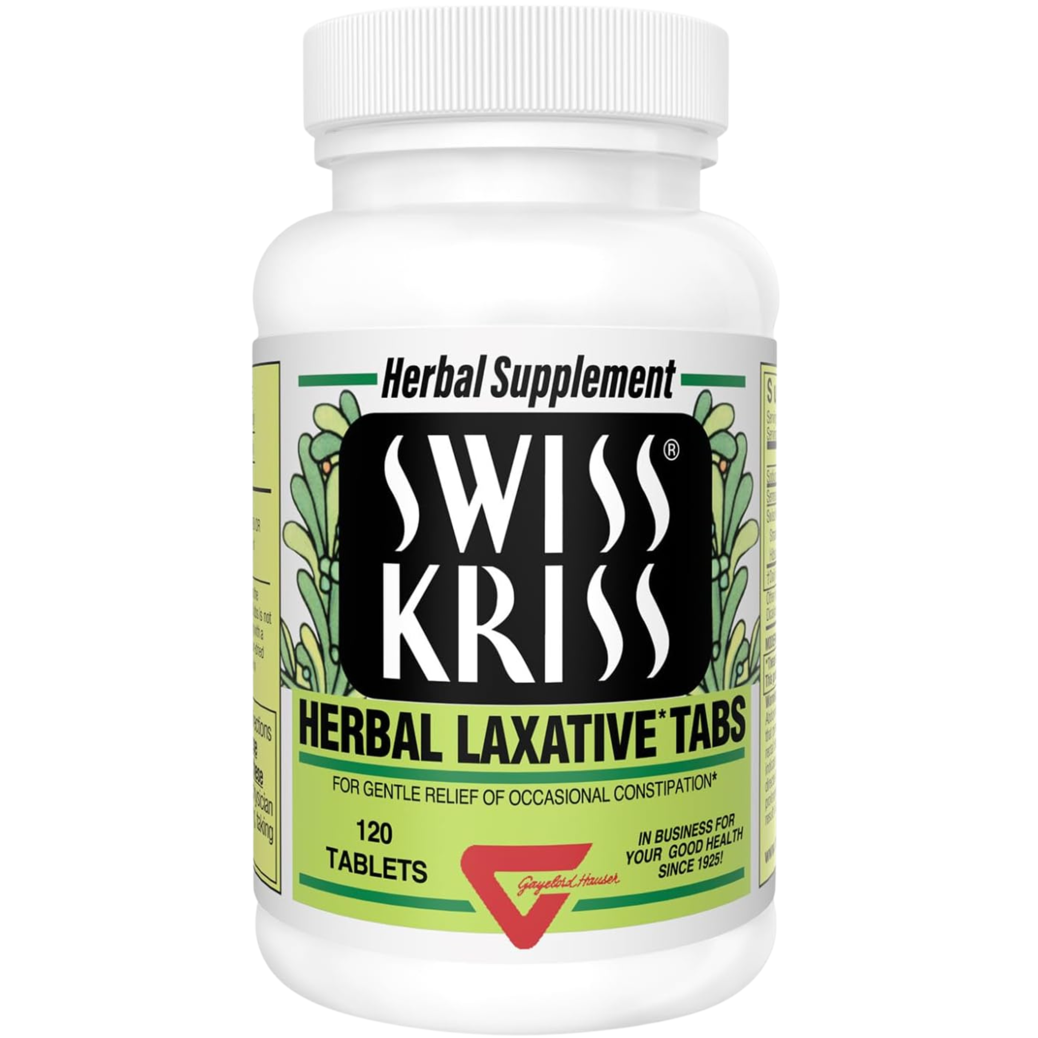 Swiss Kriss Herbal Laxative Tablets 120 Count