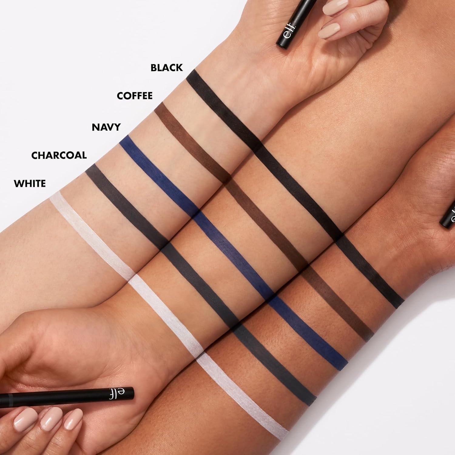 e.l.f. No Budge Retractable Eyeliner - Waterproof & Ultra-Pigmented | Vegan & Cruelty-Free