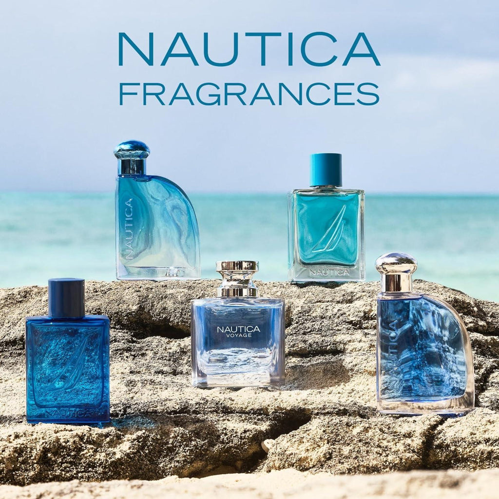 Nautica Voyage Eau de Toilette for Men – Fresh, Romantic, and Fruity Scent with Woody & Aquatic Notes – Ideal Day Wear (100 ml/3.4 fl oz) - Ballimart
