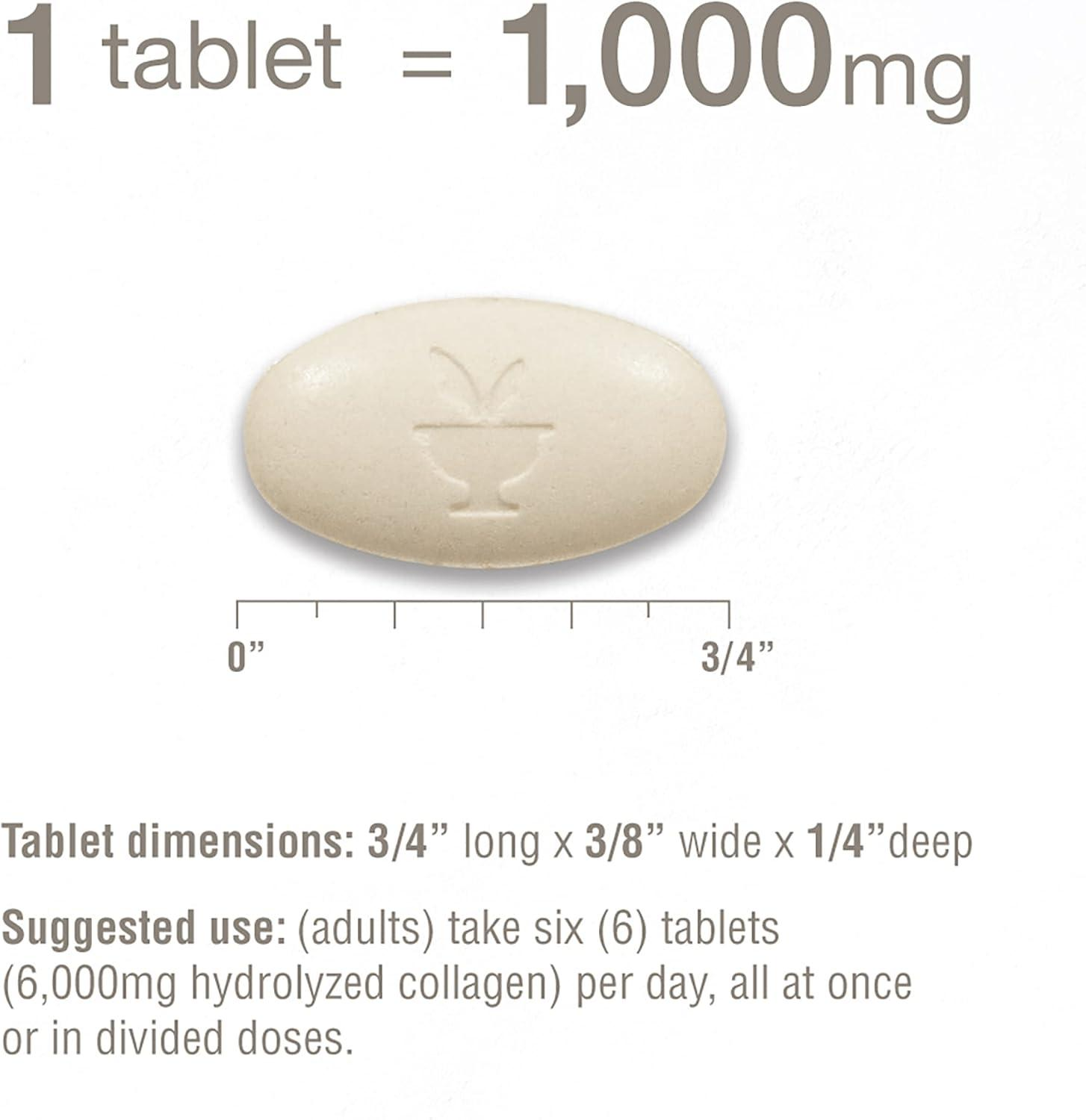 Youtheory Advanced Collagen Supplement – 6,000 mg Collagen with Vitamin C, Supports Hair, Skin, & Nails – 290 Tablets - Ballimart